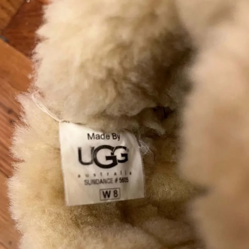 UGG Brown Suede Boots with Knit Accents